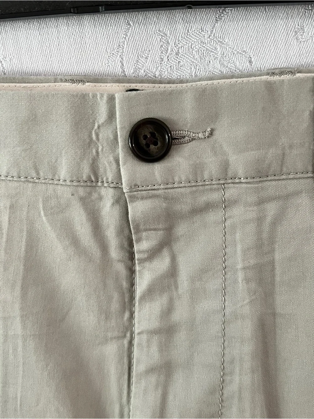 J. Crew Men's Re-Imagined Cotton Chino Shorts - Light Tan Waist 34